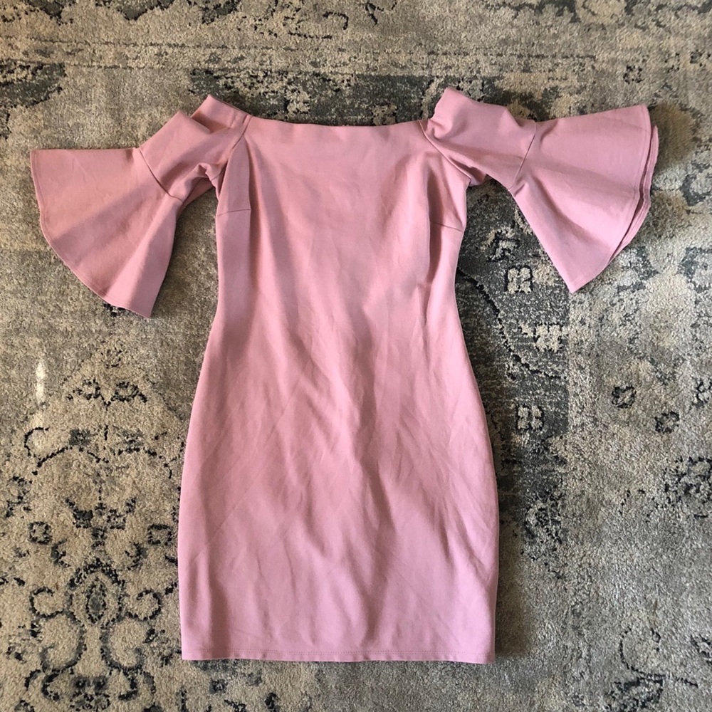 GIANNI BINI OFF THE SHOULDER DRESS